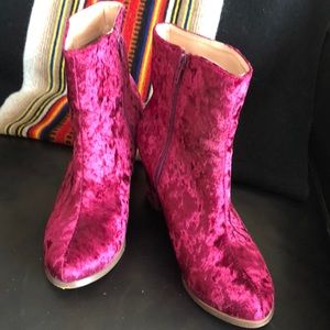 Chase + Chloe velvet boot